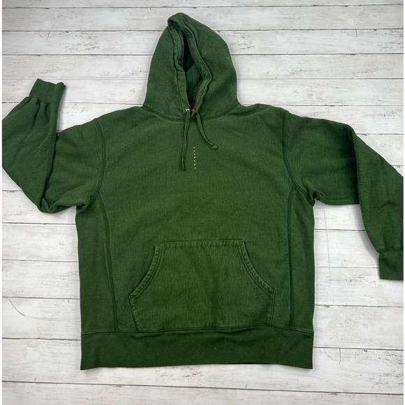Supreme New York Men’s Size L Pine Green Cotton Hoodie - Picture 1 of 13